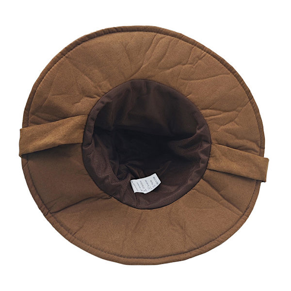 Hatt för häxa och trollkarl, sorteringshatt i läder, Halloween-hatt Brown