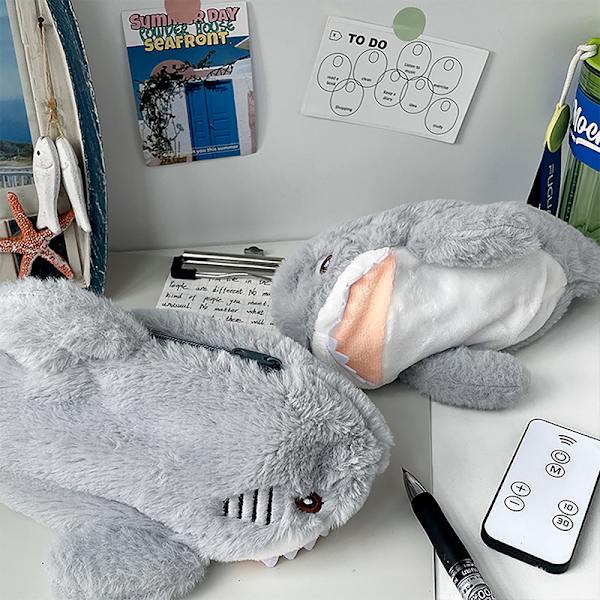 1 PC e Plys Shark Penalhus Skoleartikler 1PCS