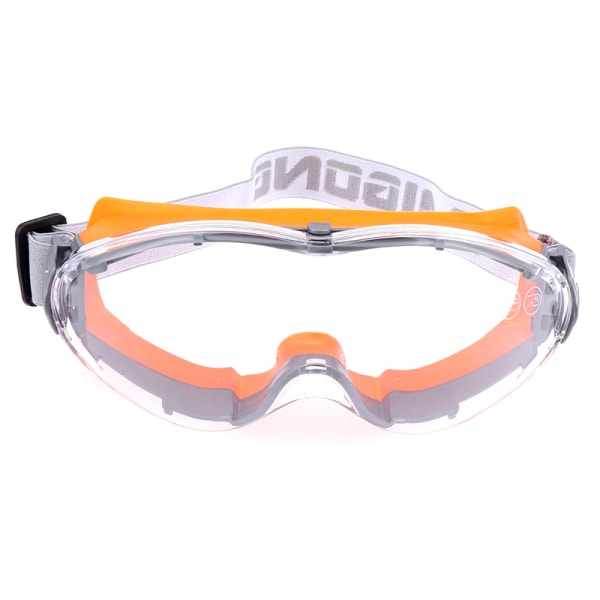 Vernebriller Anti-sprut Støvsikker øyebeskyttelse Industriell Orange
