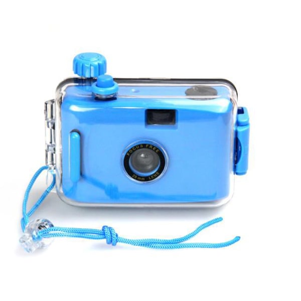 Bærbart undervands vandtæt minikamera filmkamera Blue