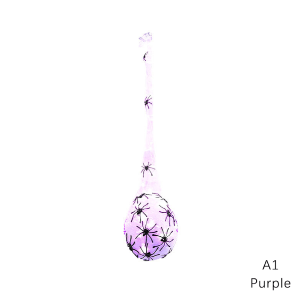 Halloween dekorative selvlysende edderkop hængende æg tasker Purple 47a2 |  Purple | Fyndiq