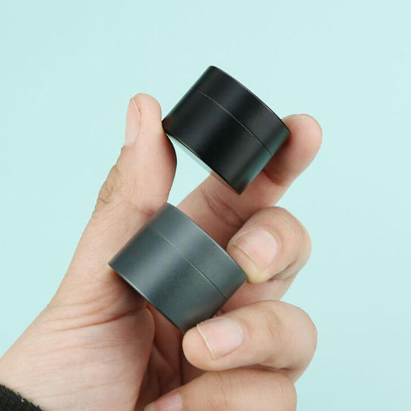 Minialuminiumlegering vattentät flaska Kapselförseglingsflaska EDC W Black