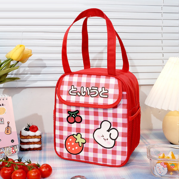 e Cartoon Lunch Box Bag Oxford Cloth Waterproof Bag A4 21*13*24