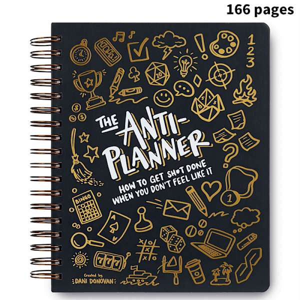 Anti-Planner Tagbok Daglig Plannerbok Bekämpa Prokrastinering A2