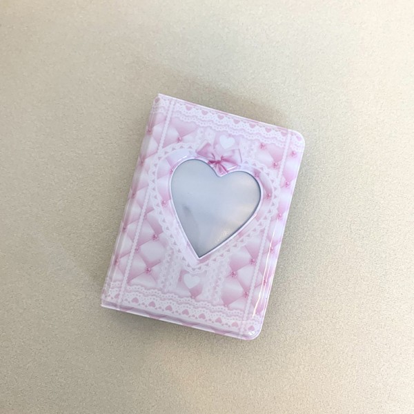 INS Pink Musta pitsinen ruudullinen valokuva-albumi Chasing side-valokuvakortti White