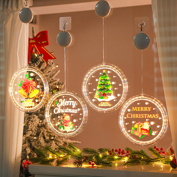 Jouluvalaisin Ikkuna Riippuva Valaisin Joulun koristelamppu D