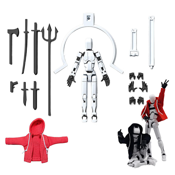 Hoodie Magnetisk Actionfigur Sæt Actionfigur Med Hoodie A1