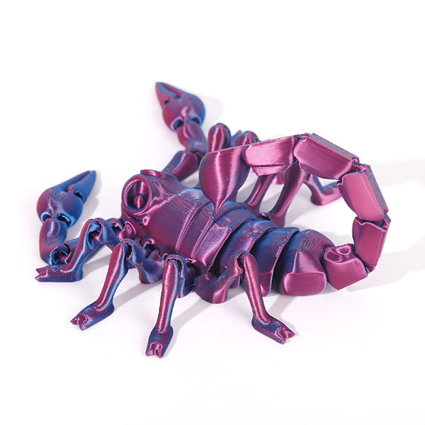 3D-printet Skorpion Simuleringsleke Bevegelige Uttrekkbare s Creati Yellow green