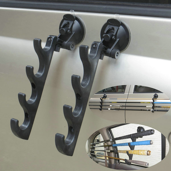 SuctionCup FishingRod Bracket Bil fiskestangsholder Vægmontering