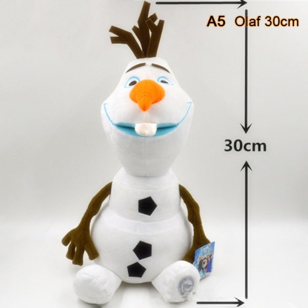 1 st Frozen dockor snödrottning prinsessan fylld plysch Olaf 30cm