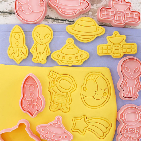 8 kpl / set Space Astronaut mold 3D mold