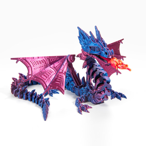 3D printed Dragon Mech Spitfire Dragon Flying Dragon -malli H-L