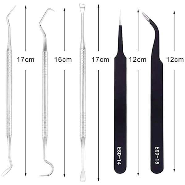 5 st Craft Vinyl Ogräsverktyg Set Basic Vinyl Tool 5pcs