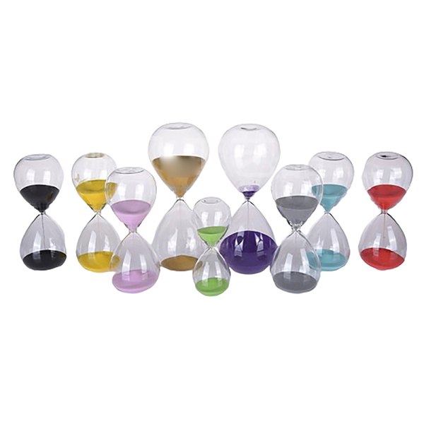 10/15/30/45 minuter Färgat glas Droplet Time Timer dekoration Black 10min