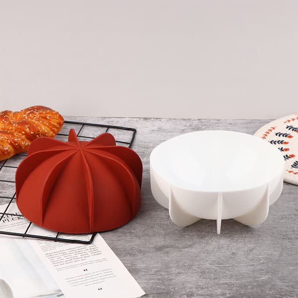 1 Stk Hemisphere Pan Dome Silikone Bageform til kage Red