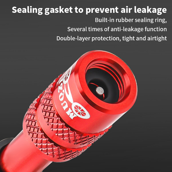 Ventiladapter Av Extension Konverteringsmunnstykke for MTB Red