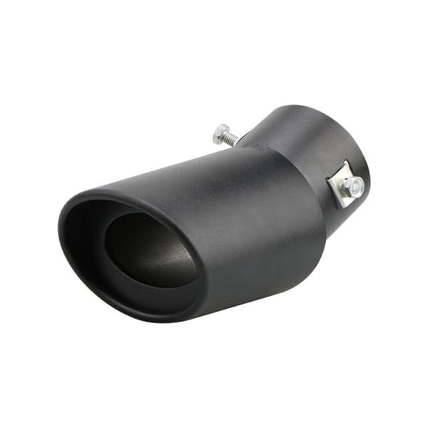 Universal bileksosspiss rund aluminiumslegering lyddemper bakkant carbon black