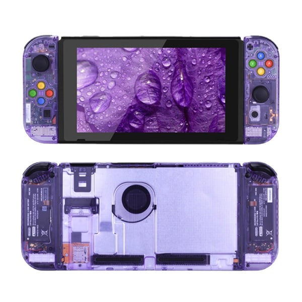 Switch Console Clear Atomic Back Plate Replacement Shell Black