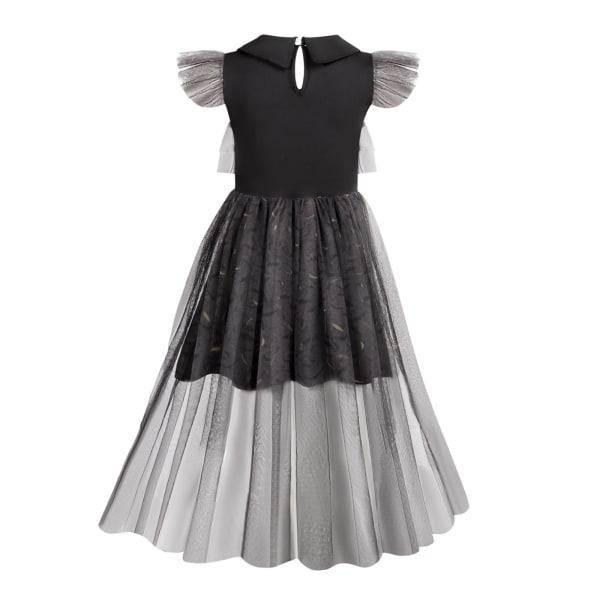 Addams Familyn keskiviikon musta mekko lapsille Black size-150