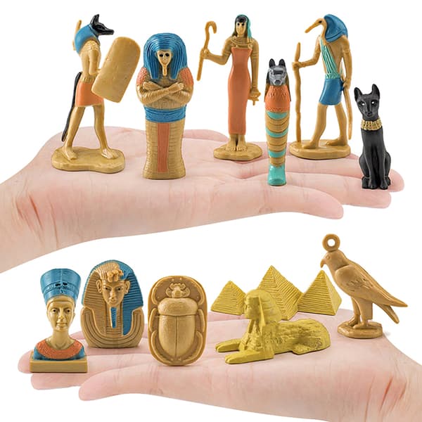 12x Ancient Egypt Figures High Simulation Small Statue Toy