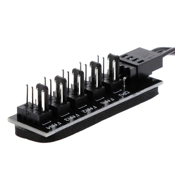 1 till 5 case CPU kylväska fläkt Hub splitter adapter power
