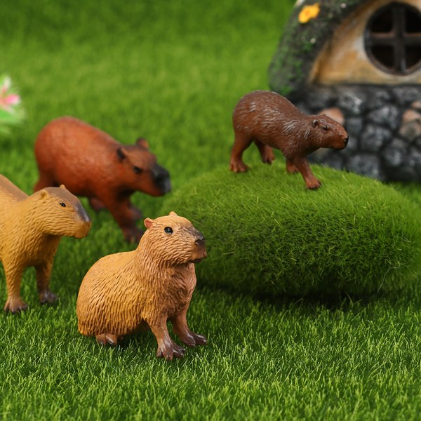 1 Stk Barn Simulering Villdyr Modell Capybara Leketøy A1