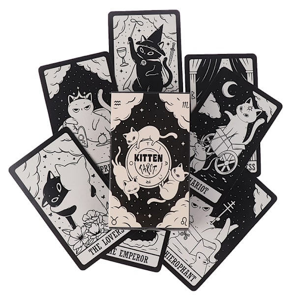 Kitten Tarot Prophecy Divination Oracle Deck Family Party Board