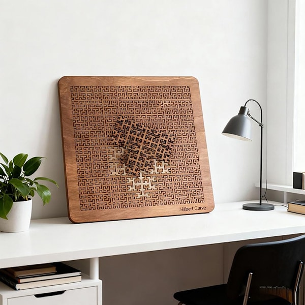 Fraktale Bakke Puslespil Beige