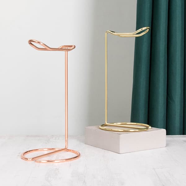Hörlursställ Guld Metallstöd Headsetställ Rose Gold