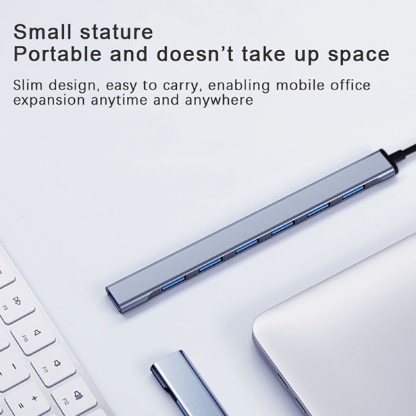 Multi 7-ports Splitter High Speed ​​5Gbps til PC Computer Multiport USB
