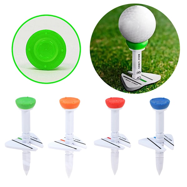 Dobbelt Golf Tee Step Down Golfbold Holder Tee Orange
