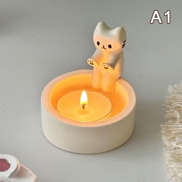 Kissan kynttilänjalka Aromaterapian kynttilänjalka Syntymäpäivälahjat A1