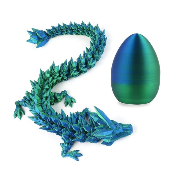 Gem Dragon Crystal Dragon Egg Roterbar och ställbar leksak A1
