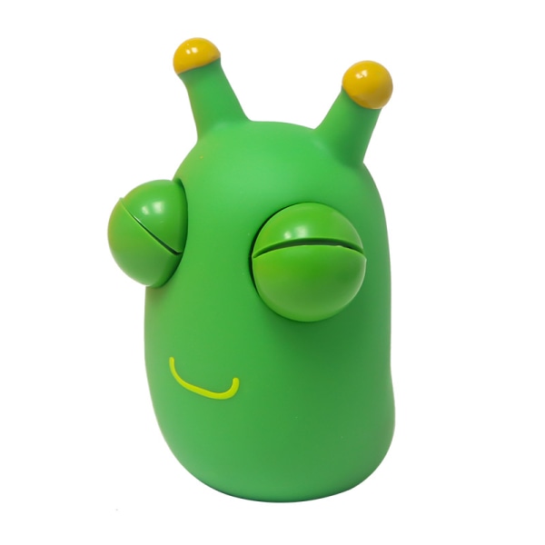 Rolig Eyeball Burst Toy Green Eye Caterpillar Pinch Toy Green