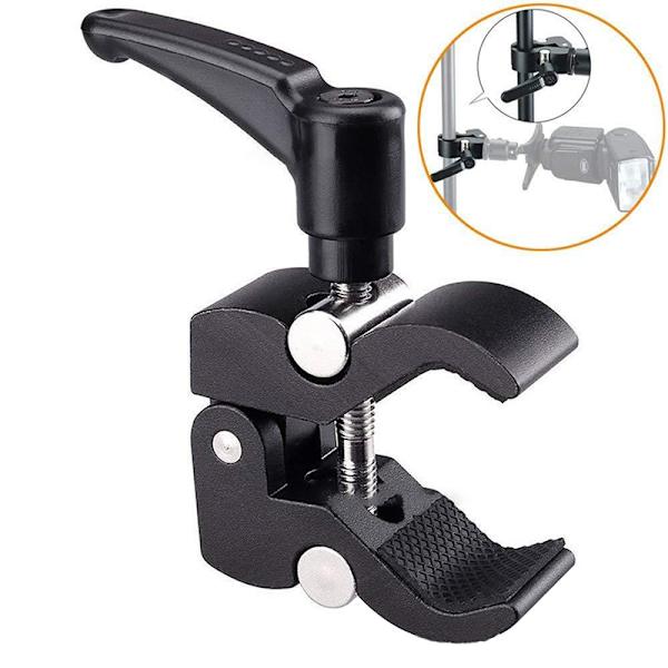 1/4" 3/8" trådklemme Krabbetang Clip til kamera