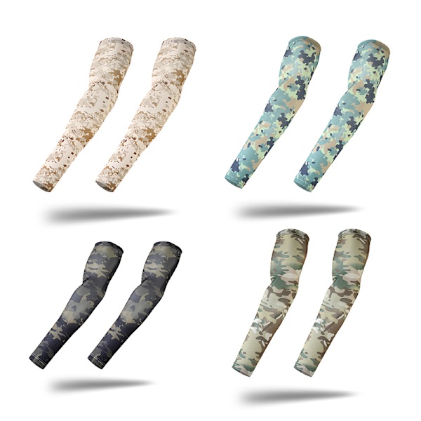 2stk Tactical Camouflage Sports Arm Sleeve Cykelarm A