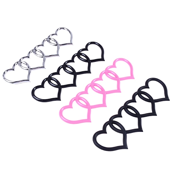 Love Heart Logo Bakre Trunk Tail Label Badge Bil-klistremerke pink