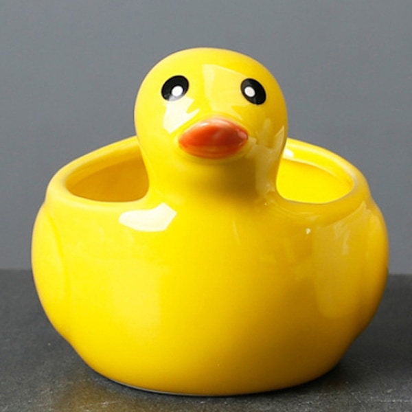 e Ankka Kukkaruukku Keraaminen Kukkaruukku Kodin Sisustus Työpöydän Koriste Yellow