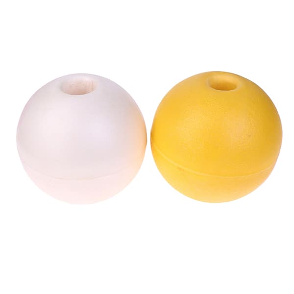 1 stk. Rund Boye Dybvandsreb Flydere Krabbefælde Markører Net Drif Yellow 10cm