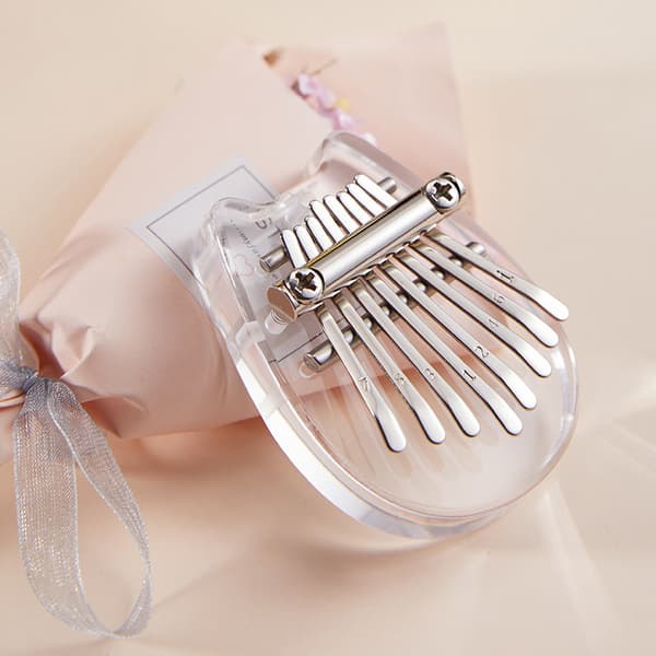 8 Key Kalimba Thumb Piano Present för barn Nybörjarmusik A2