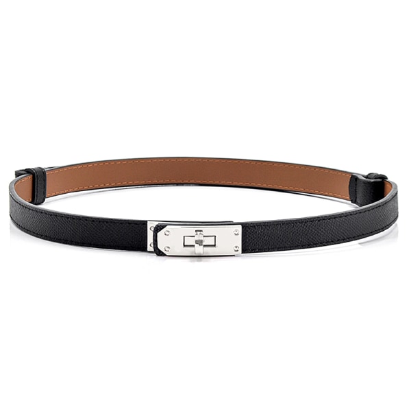 Lakkskinnbelte for kvinner Fine belter Golden Lock A6