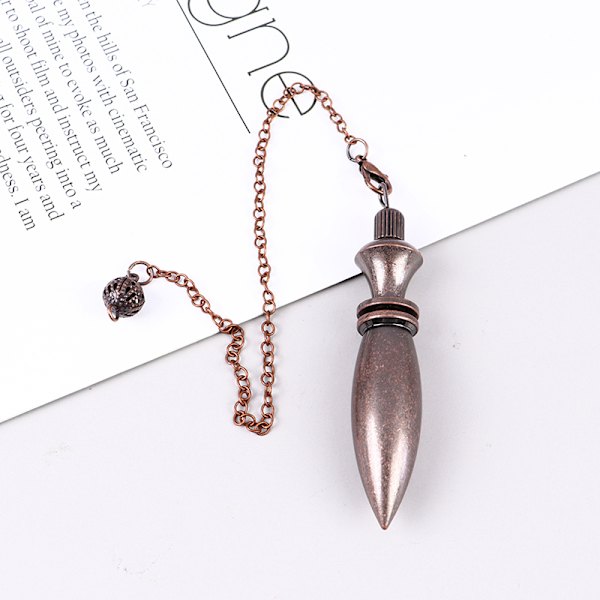 Metal Kobber Spiritual Point Pendulum til DivinationHealing Copper