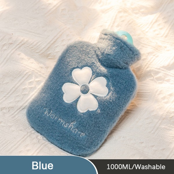 1000ML Varmtvannspose Varm Mage Hands e Varmtvannspose Blue 1000ML