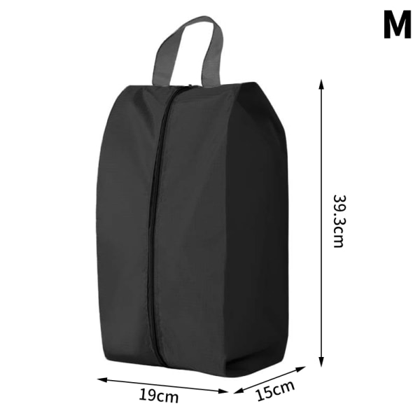 Støvtæt Vandtæt Sko Opbevaringstasker Nylon Sko Taske Black M