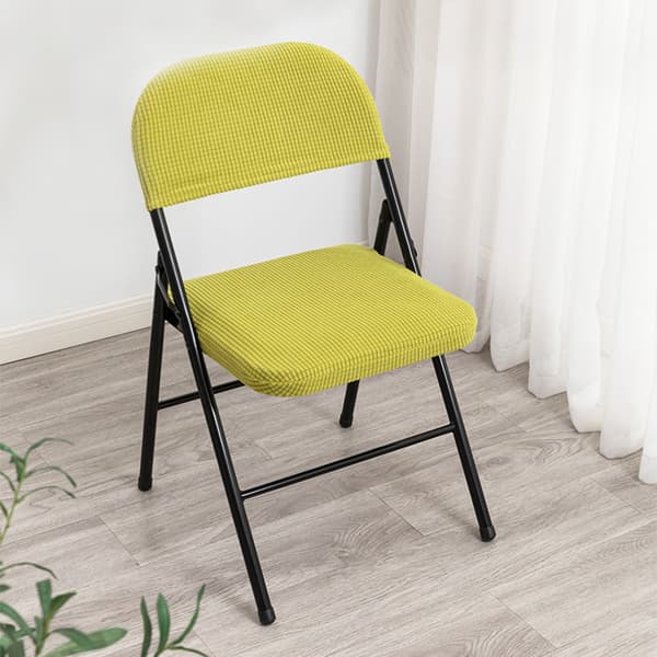 Hushållsfällbar cover Ryggstöd Stolar överdrag rose red