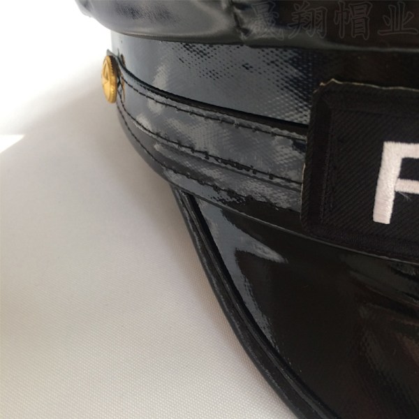 För Polis Hatt Kostym Uniform Hatt för cosplayfest Black
