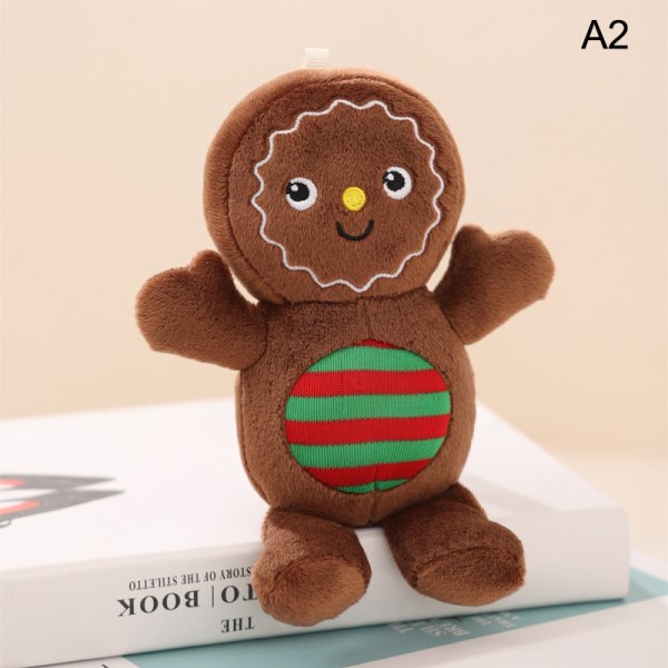 Julepynt Legetøj e Gingerbread Man Plushie Legetøjsdukke A12