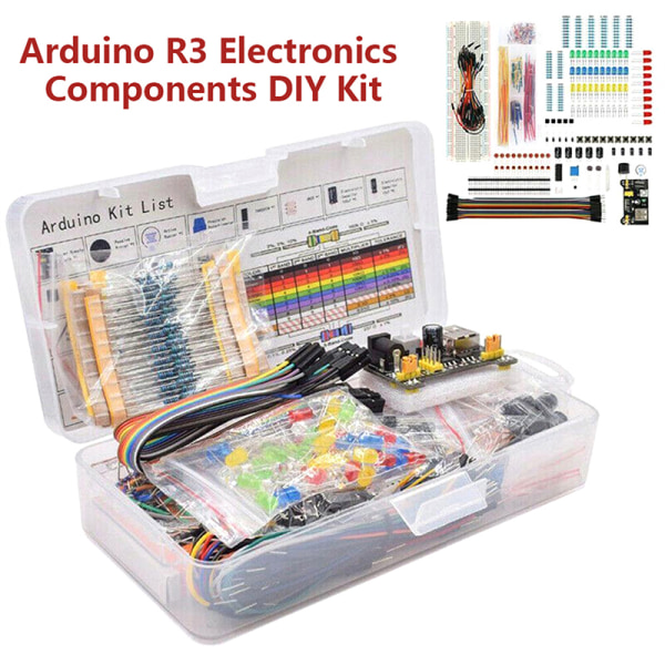 DIY Electronics Components Kit 830 Tie-point Breadboard för Ard