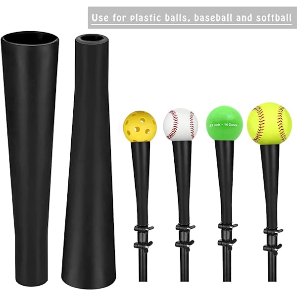 Baseball Batting Trainer gummi topper Softball tilbehør Black