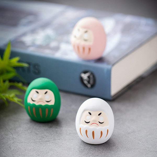 Daruma Doll Hantverk Charm Fortune Ornament Landskap Heminredning Red